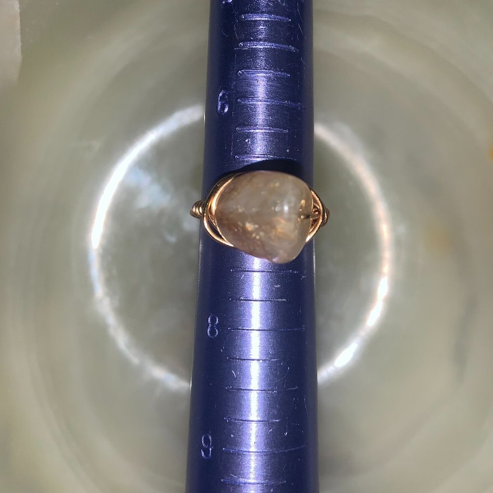 gold citrine ring